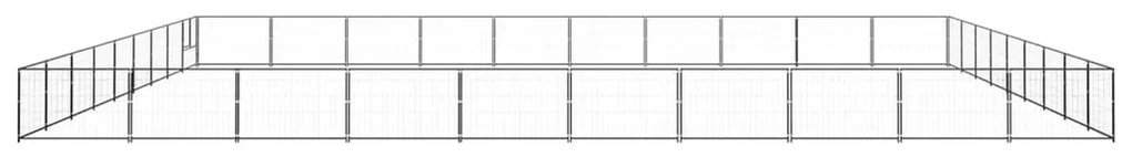 Canil para cães 90 m² aço preto