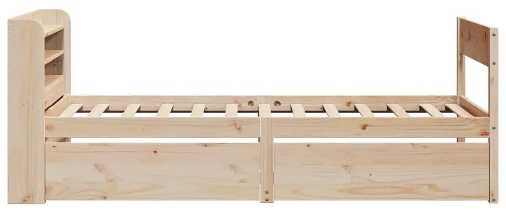 Cama sem colchão 100x200 cm madeira de pinho maciça