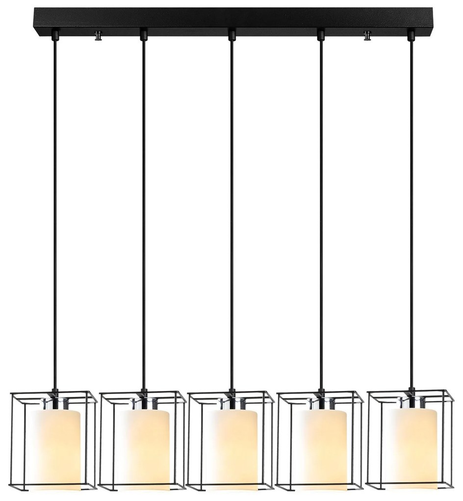Candeeiro de Teto Swank – Preto – 85 cm de Diâmetro