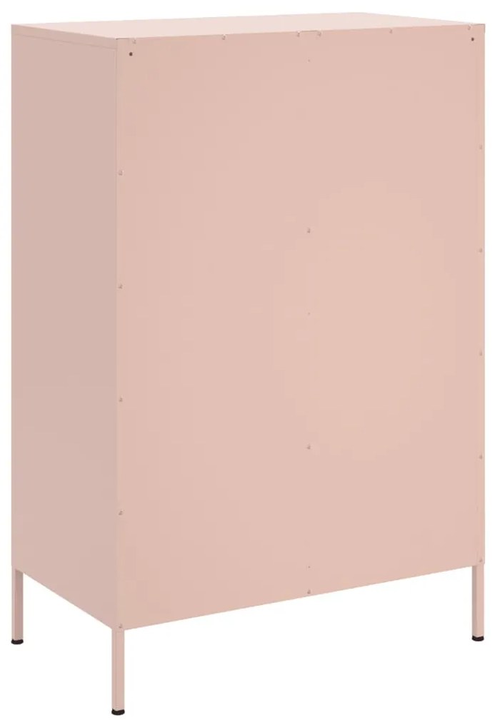Móvel alto 68x39x101,5 cm aço rosa