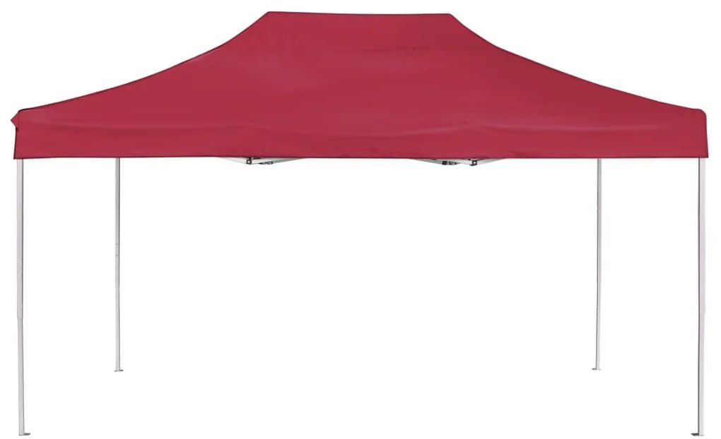 Tenda dobrável prof. para festas alumínio 4,5x3m vermelho tinto