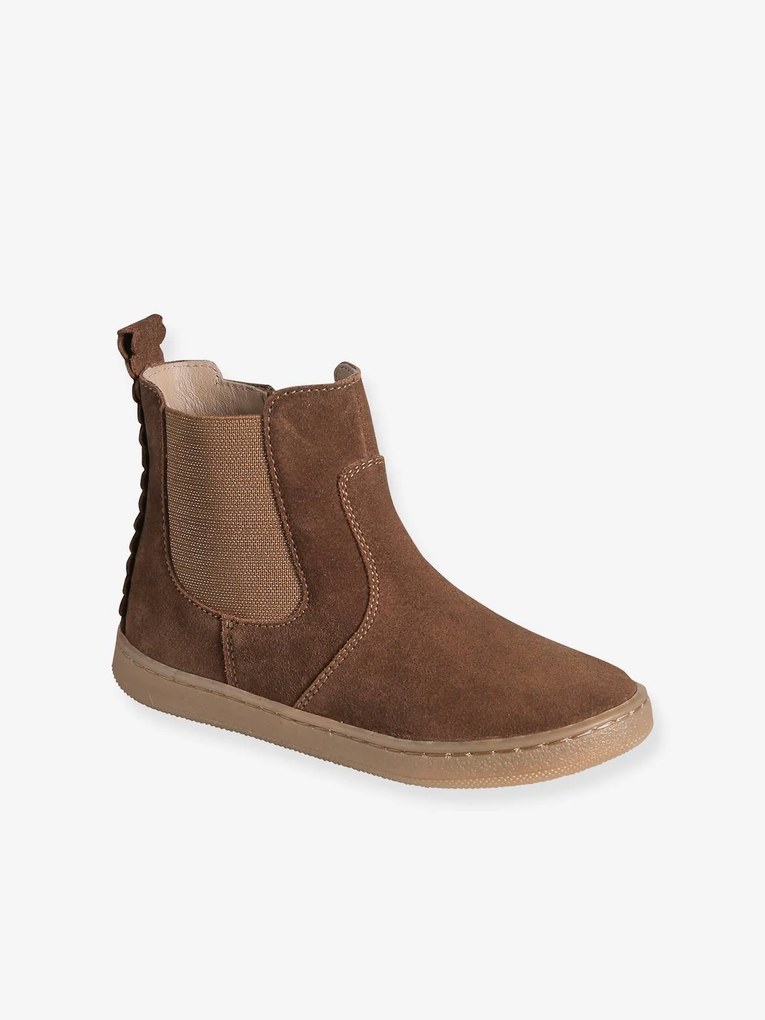 Agora -20%: Botas em pele, para menina camelo