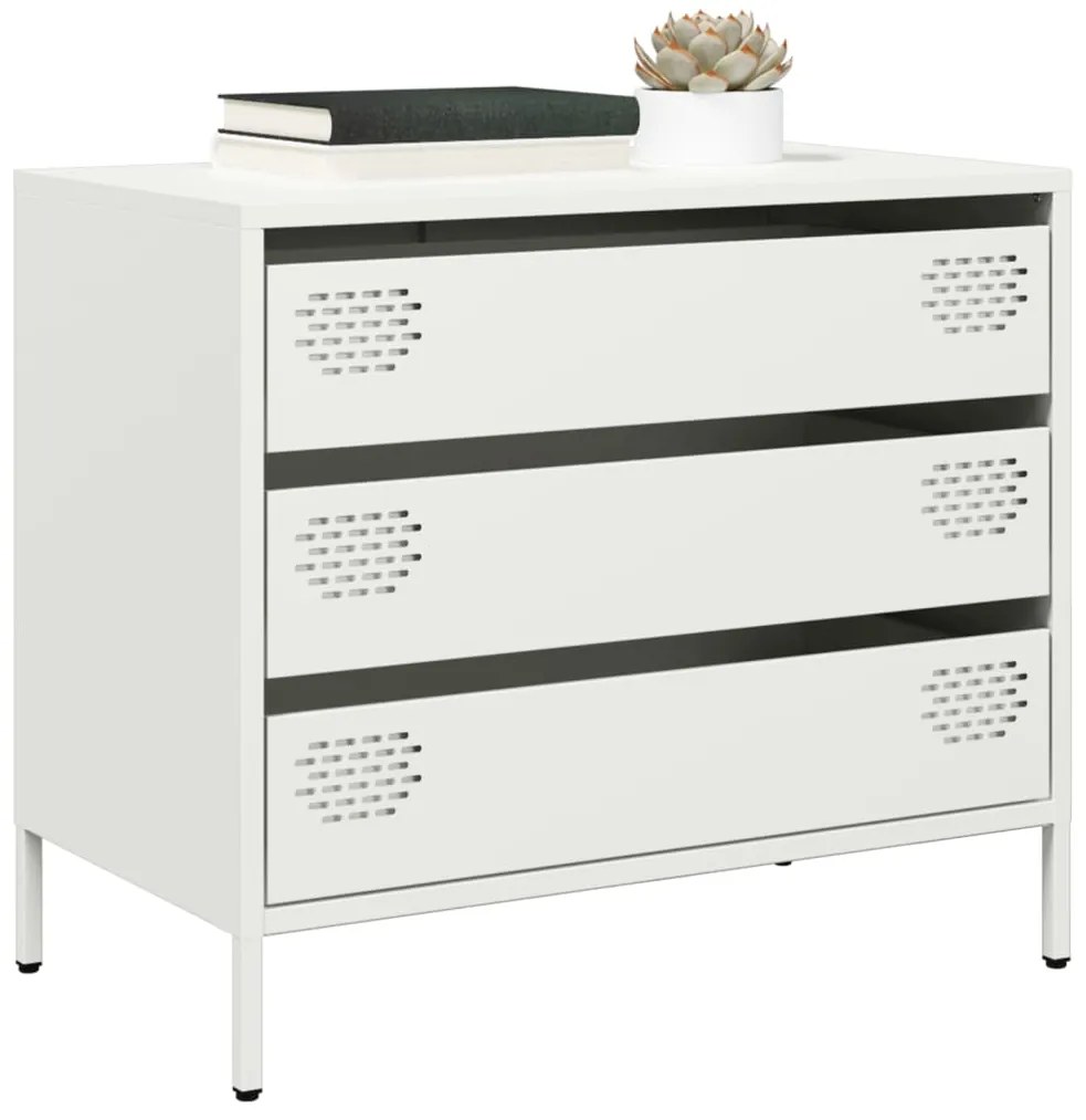 Aparador 68x39x58,5 cm aço laminado a frio branco