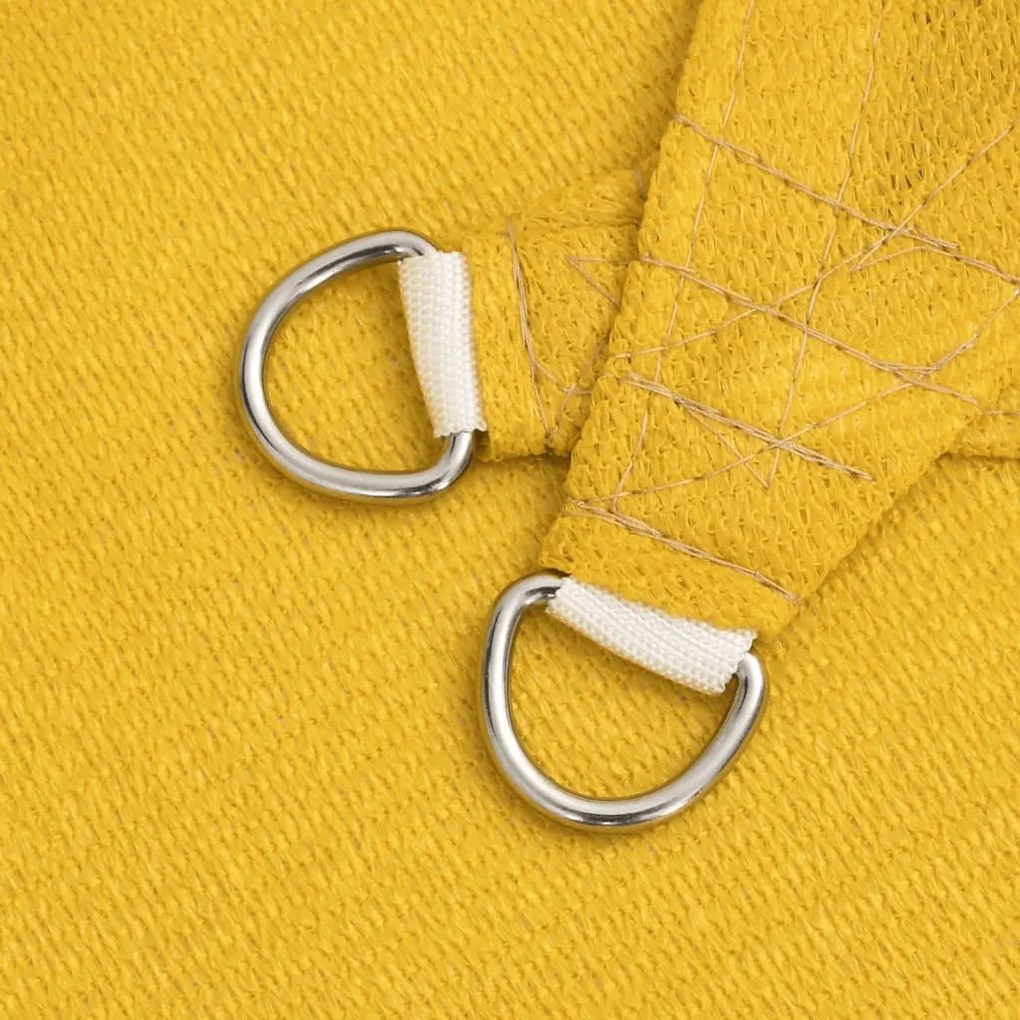 Para-sol estilo vela 160 g/m² 2,5x3,5 m PEAD amarelo