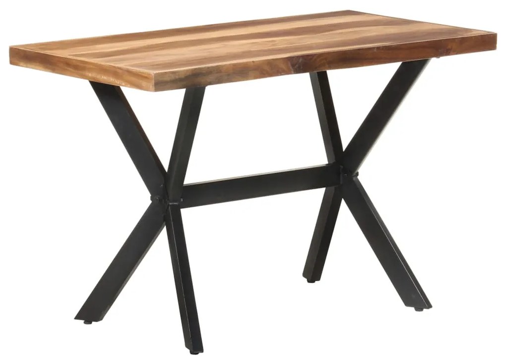 Mesa de jantar 120x60x75 cm madeira maciça c/ acabamento a mel