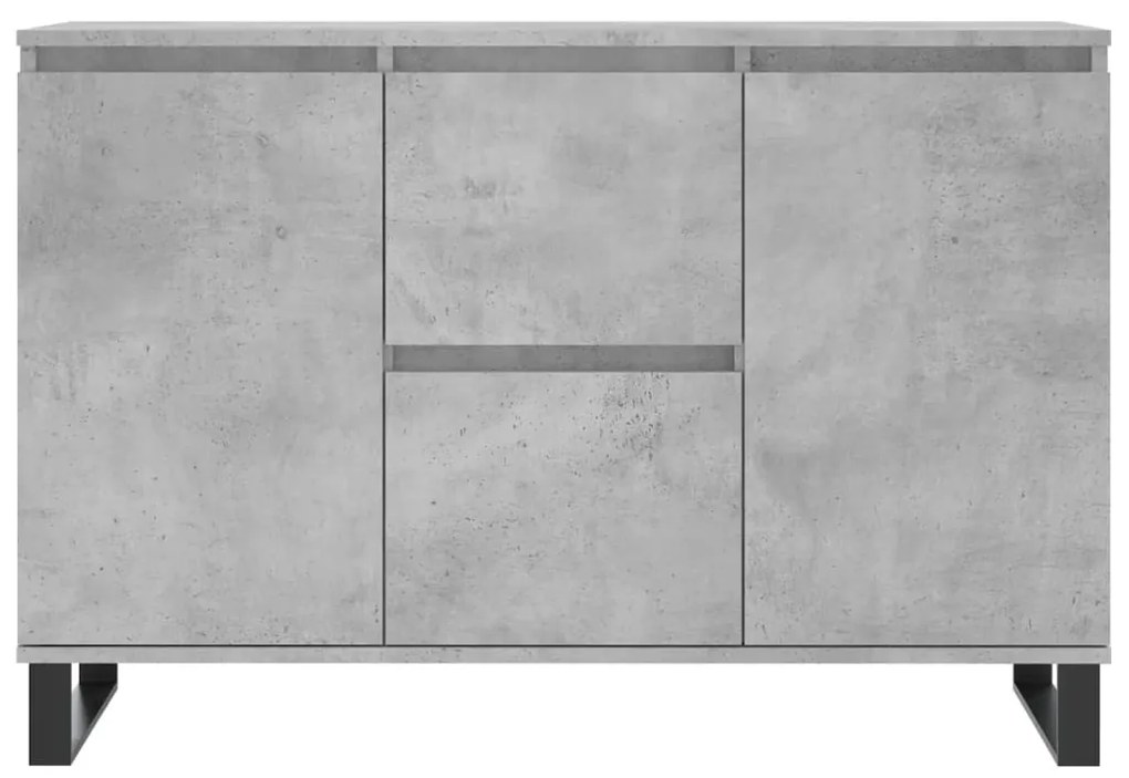 Aparador 104x35x70 cm madeira processada cinza cimento
