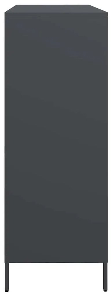 Aparador 135x39x103,5 cm aço laminado a frio antracite