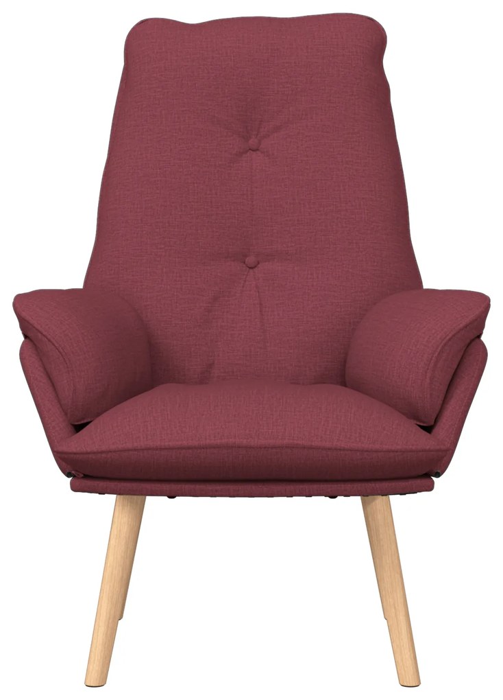 Poltrona Relaxante em Tecido Vermelho Vinho