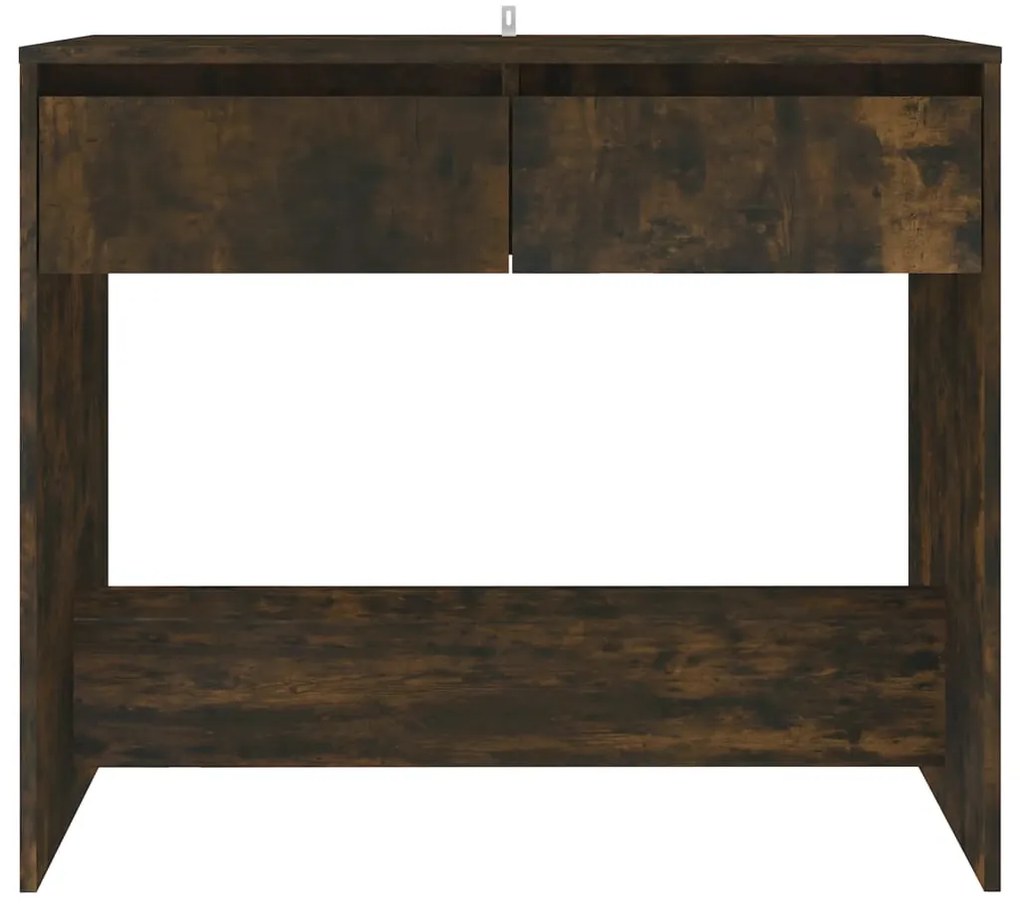 Mesa consola 89x41x76,5 cm derivados de madeira carvalho fumado