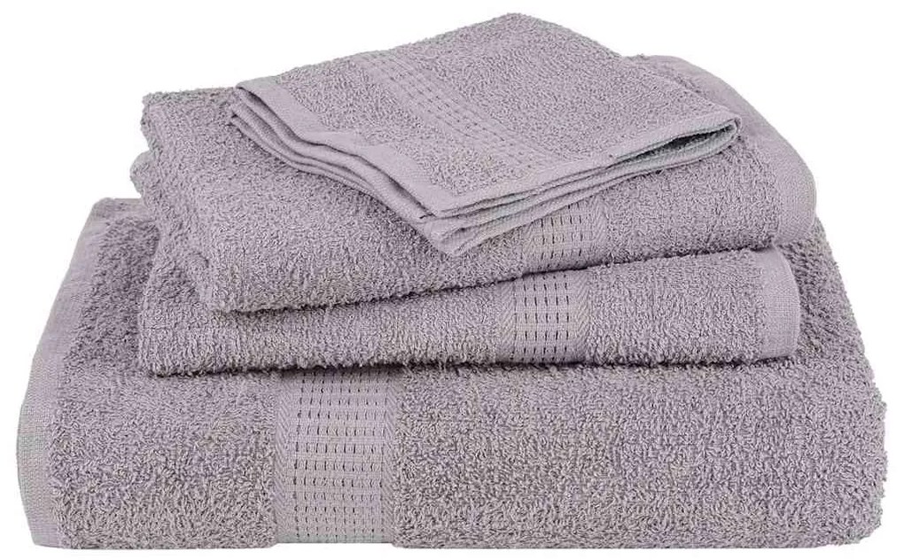 Toalhas de banho 2pcs 70x140 cm 360 gsm 100% algodão cinzento