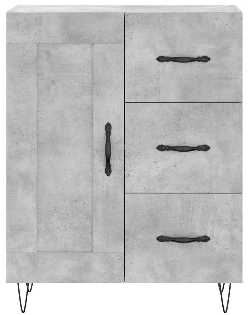 Armário alto 69,5x34x180 cm derivados de madeira cinza cimento