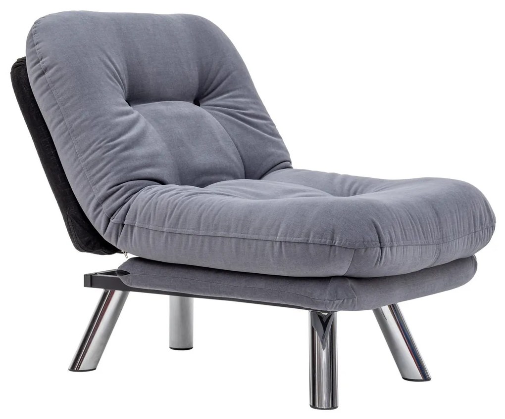 Sofá-Cama Individual Misa – Cinzento – 110 x 70 cm