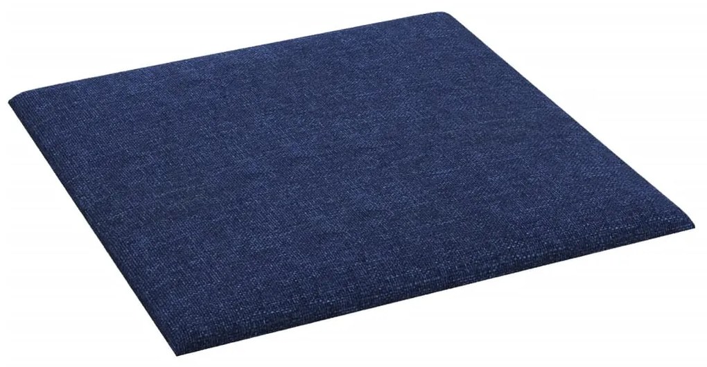 Painel de parede 12 pcs 30x30 cm tecido 1,08 m² azul