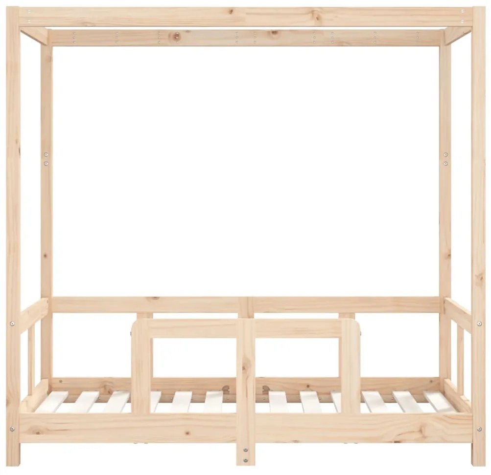 Estrutura de cama infantil 70x140 cm pinho maciço