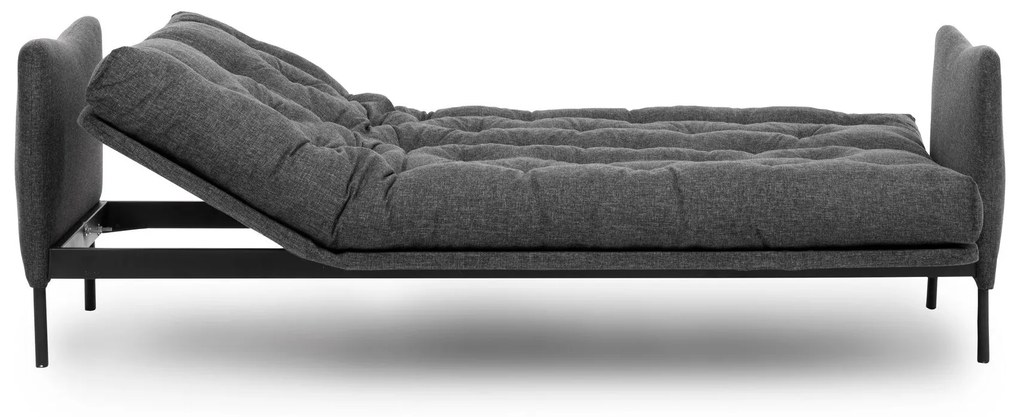 Sofá Cama "Renge" com Encosto Ajustável – Cinzento Escuro - 3 Lugares