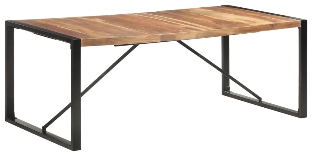 Mesa de jantar 200x100x75 cm madeira maciça