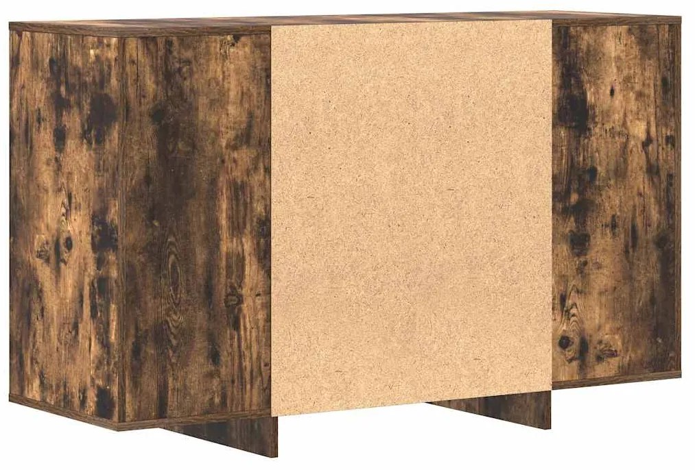 Sideboard Carvalho Fumado 120x41x75 cm Madeira Reforçada