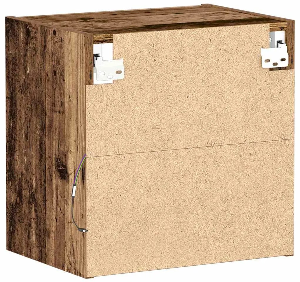 Prateleira Flutuante vidaXL 2 pcs Madeira Velha 40x28,5x40 cm Madeira