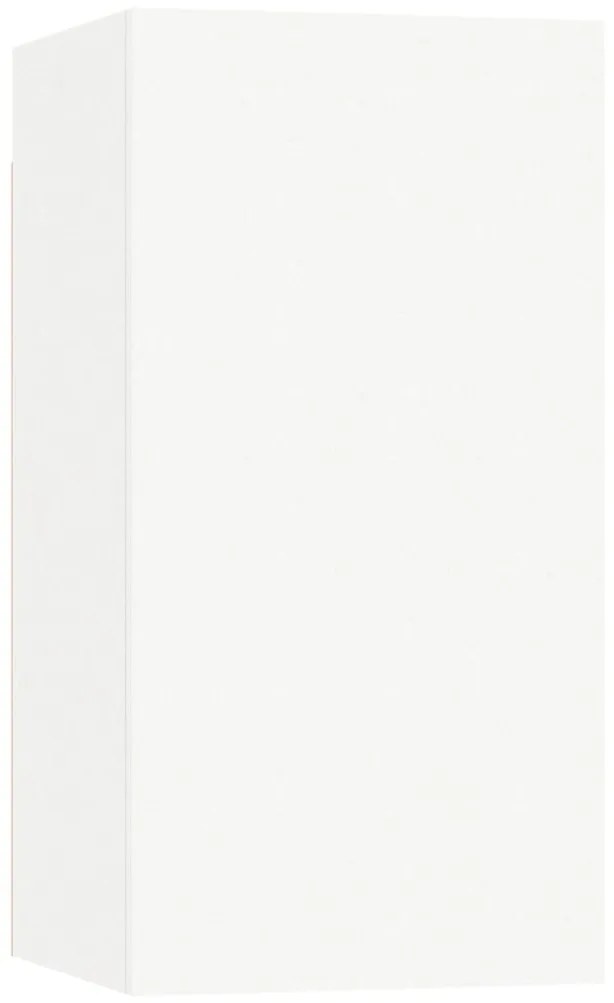 Conjunto móveis de TV 6 pcs madeira processada branco