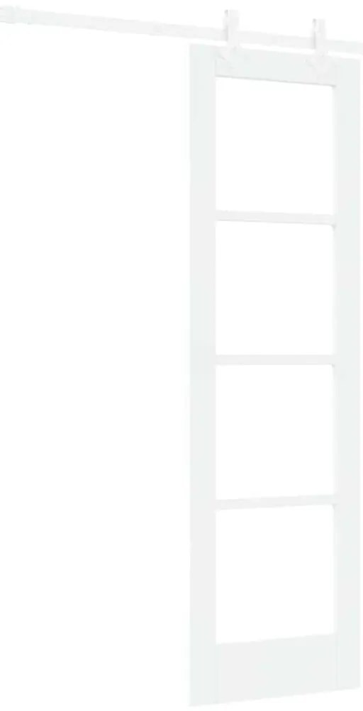 Conjunto de Porta Deslizante com Hardware VidaXL Branco 61x198.5 cm Ma