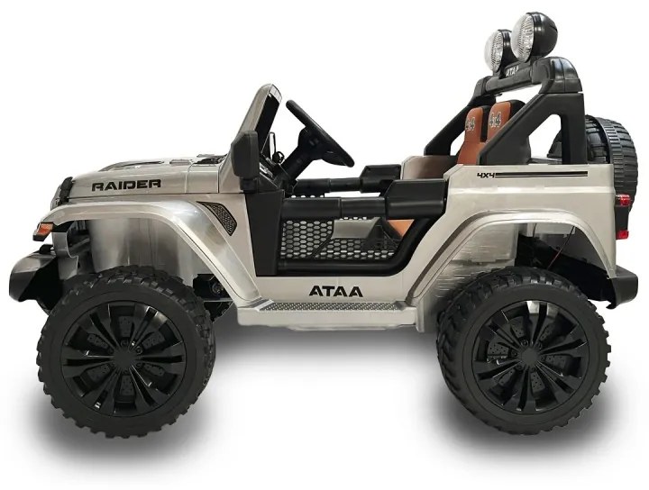 JIPE ELÉTRICO INFANTIL RAIDER 12V 4X4 CINZENTO