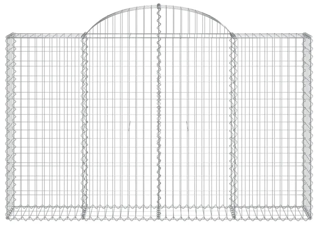 Cestos gabião arqueados 5pcs 200x30x120/140cm ferro galvanizado