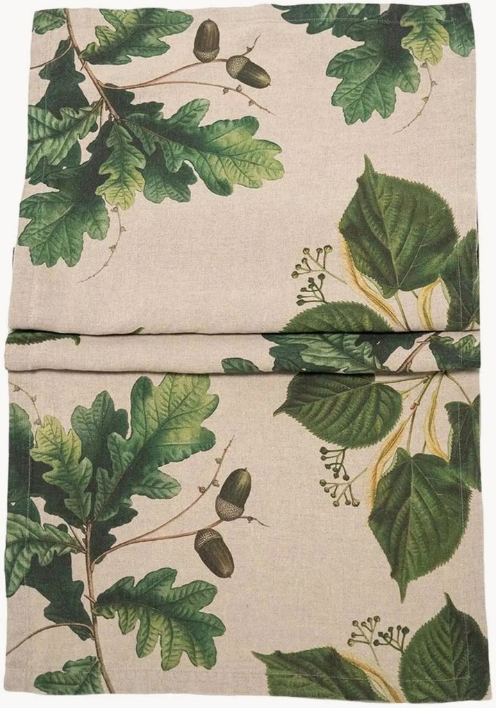 Corredor de mesa em linho Trees