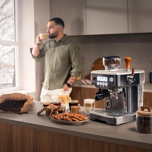 Cafeteira barista Power Espresso 20 Barista Steel & Grind