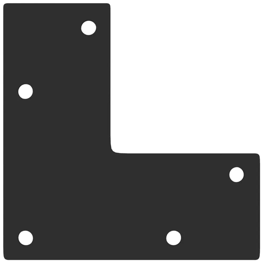 Pés para mesa de centro cônicos 4 peças preto 42-43 cm aço