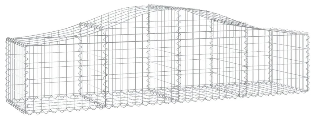 Cestos gabião arqueados 10pcs 200x50x40/60 cm ferro galvanizado