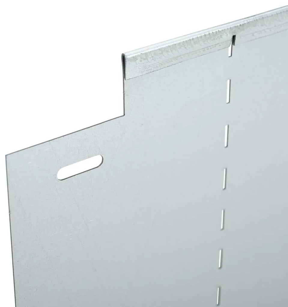 Bordas de Grama vidaXL 30 pcs 25x100 cm Aço Galvanizado Flexível