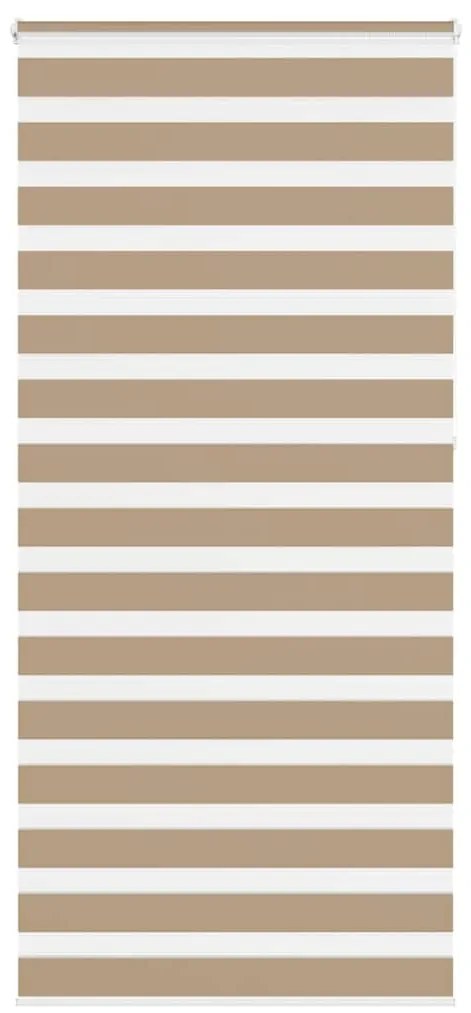 vidaXL Cortina de zebra 105x230 cm largura do tecido 100,9cm poliéster