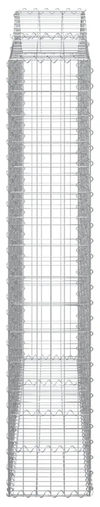 Cestos gabião arqueados 7pcs 200x30x160/180cm ferro galvanizado