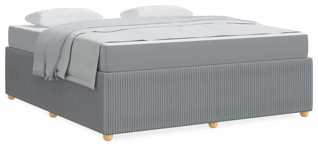 Estrutura da Cama Outros Cinzento-claro 180 x 200 cm tecido
