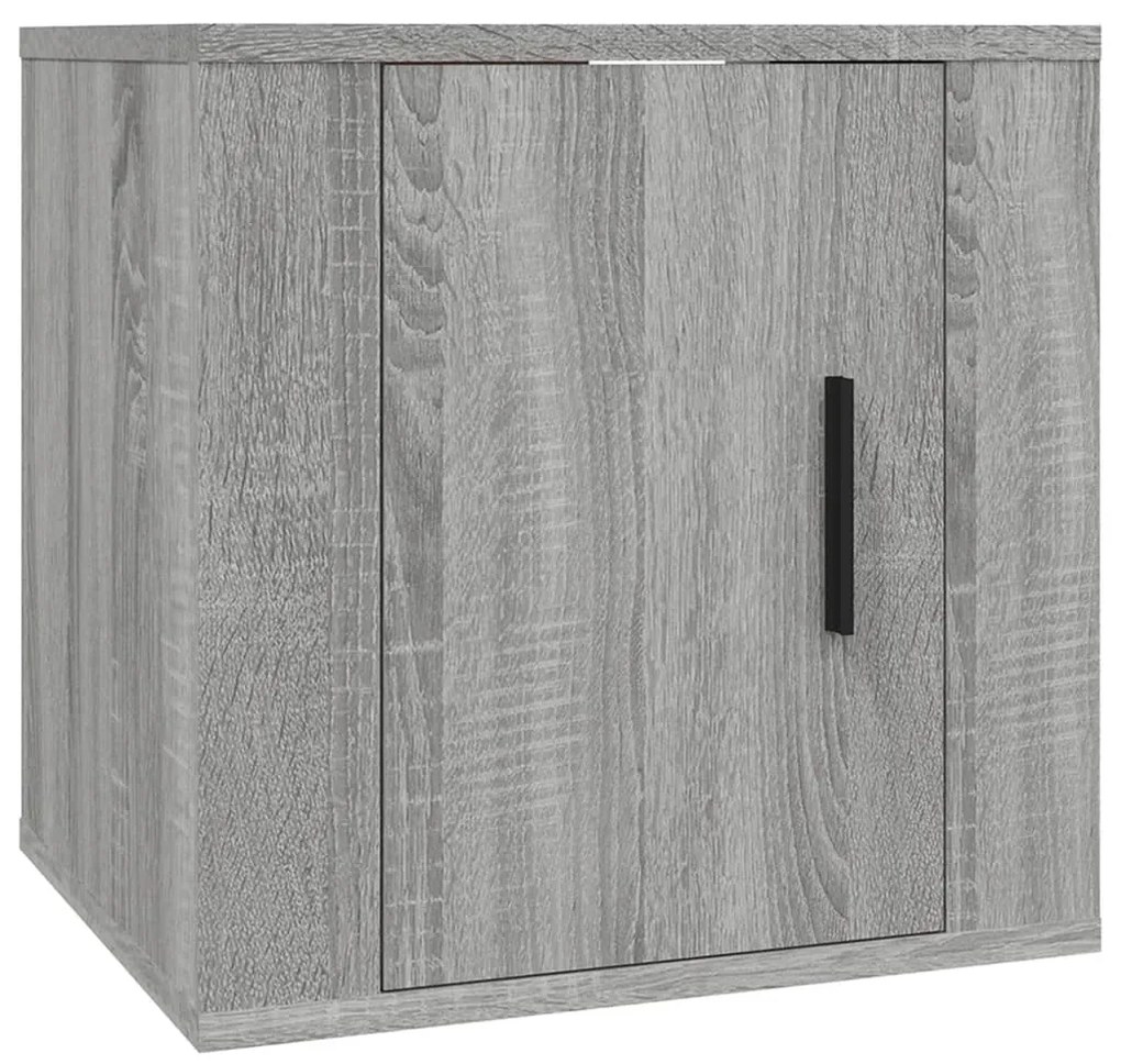 Móveis de TV de parede 2 pcs 40x34,5x40 cm cinzento sonoma