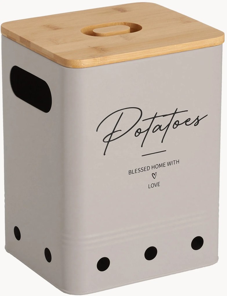 Recipiente de cozinha com tampa de bambu Potatoes