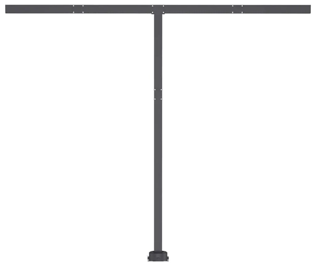 Toldo retrátil manual com LED 300x250 cm cor creme