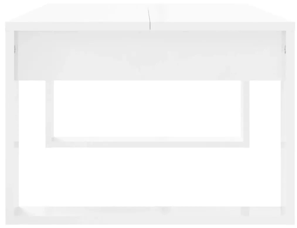 Mesa de centro 102x50x35 cm derivados madeira branco brilhante