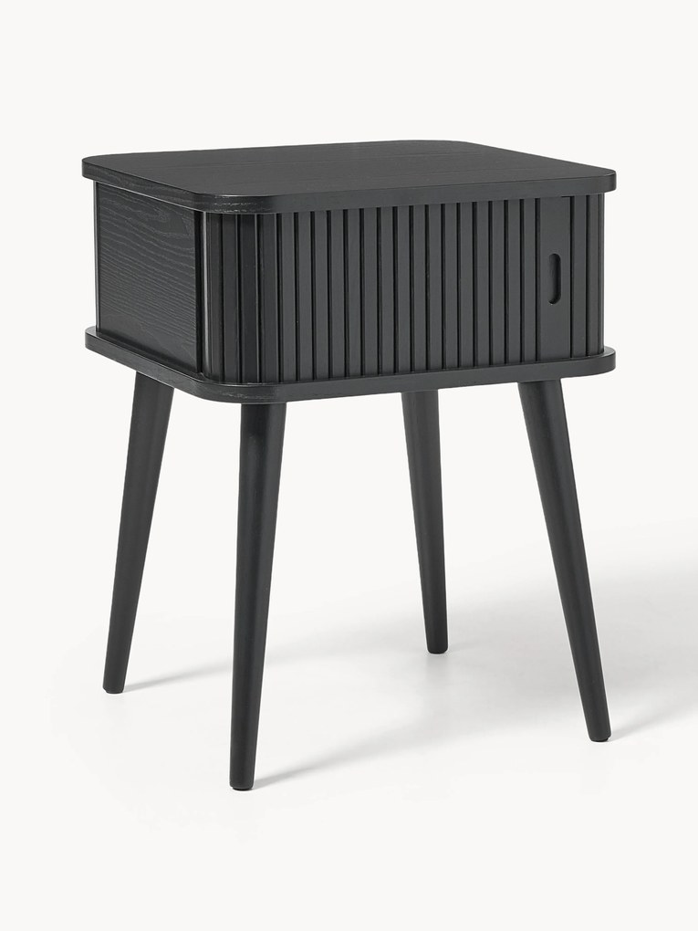 Mesa de cabeceira de madeira Barbier
