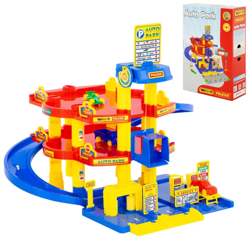 94254 Polesie wader 5 pcs conj. parque estacionamento 3 pisos 59x59x51 cm PP