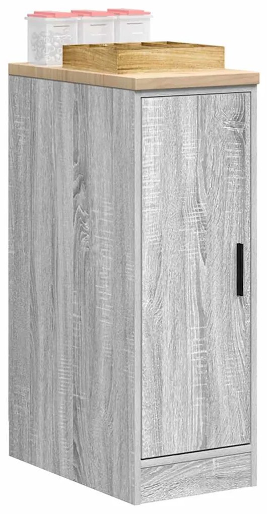 Armário de arrumação de garagem cinzento sonoma 30x51x85 cm
