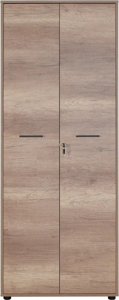 Arquivador Alto de Escritorio "Noce" - Nogueira Clara - 72x187x34cm -