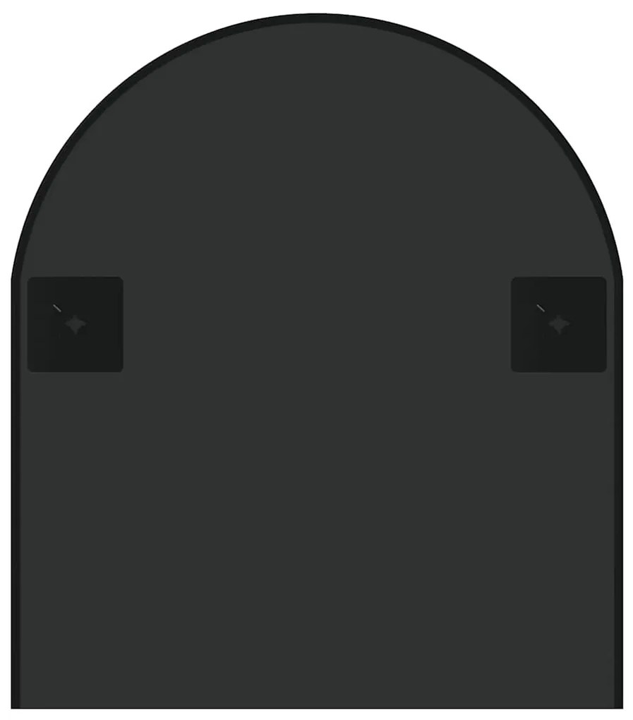 Espelho de parede 100x45 cm oval preto