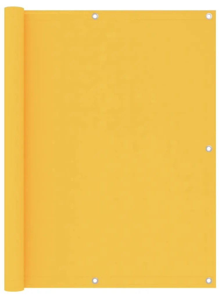 vidaXL Tela de varanda 120x300 cm tecido Oxford amarelo