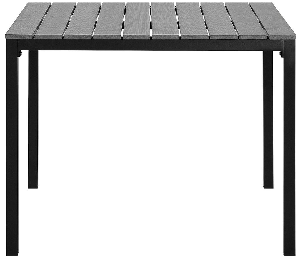 Mesa de refeições de jardim cinzento escuro 95 x 95 cm PRATO Beliani