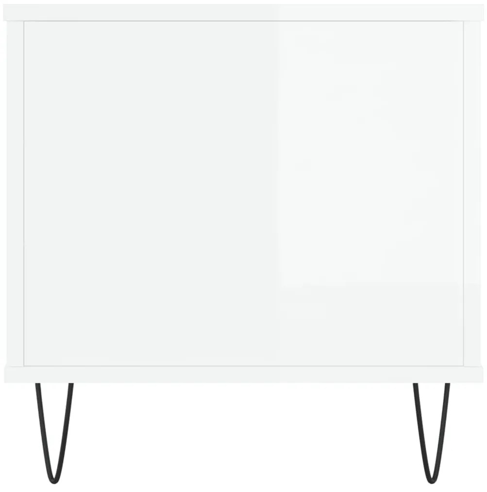 Mesa centro 90x44,5x45 cm derivados de madeira branco brilhante