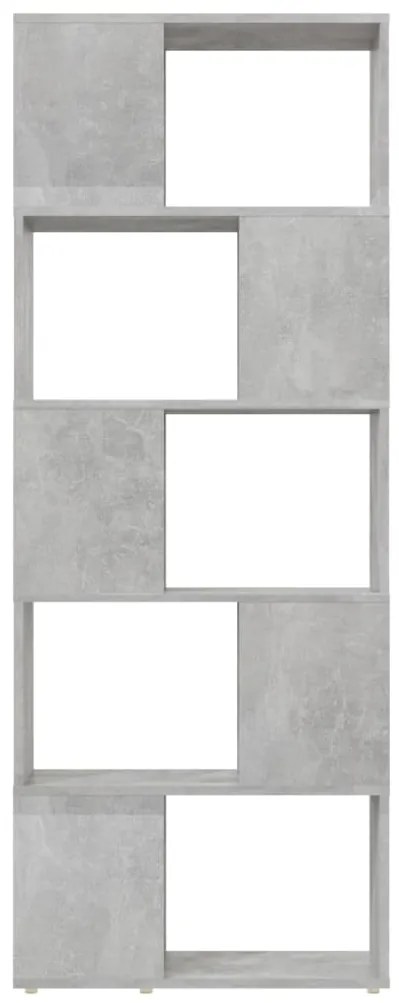 Estante/divisória 60x24x155 cm cinzento cimento