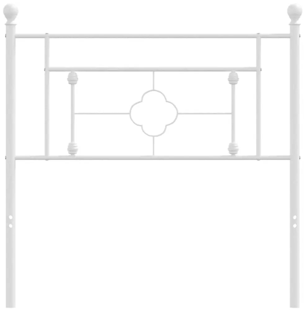Cabeceira de cama 100 cm metal branco