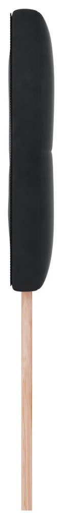 Cabeceira VidaXL Botonê Preto 90 cm Veludo
