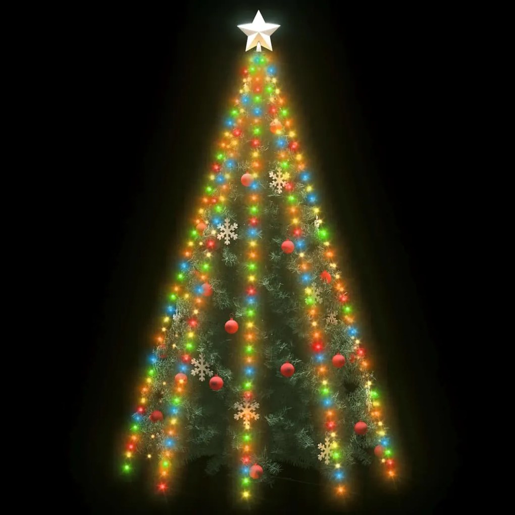 Cordão de luzes árvore de Natal 400 luzes LED 400 cm colorido